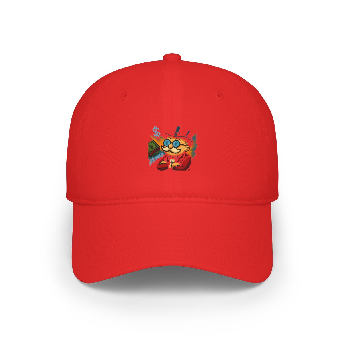 A vibrant illustration of the Monopoly Man Hat - Official hats merchandise