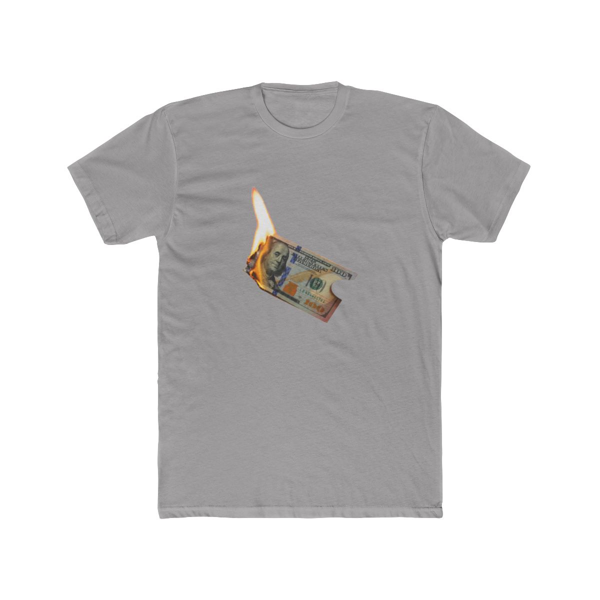 Time Is Money Burning Dollar Bill T-Shirt - Official t-shirts merchandise