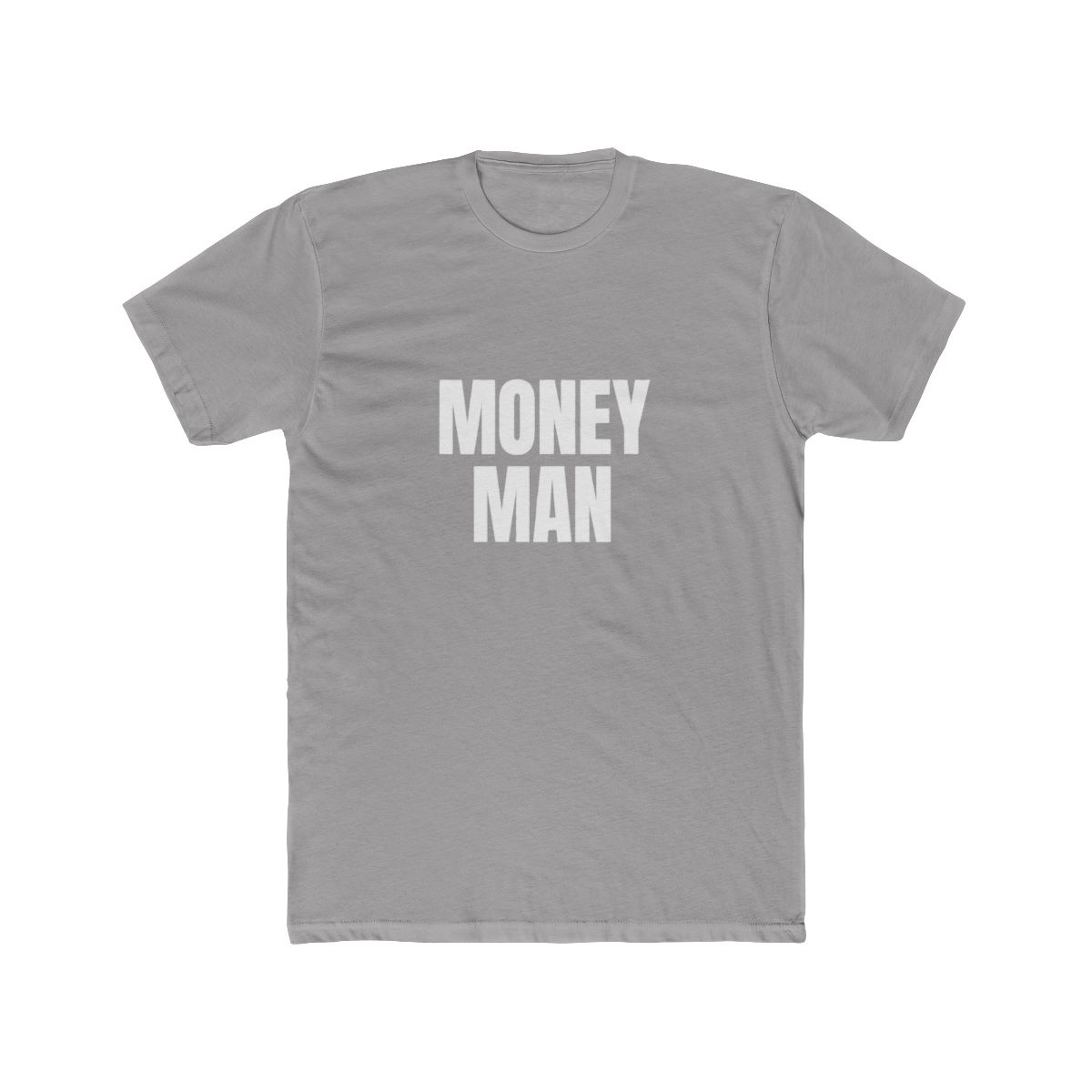 Black -sleeved T-Shirt with white text that reads "MONEY MAN" - Official t-shirts merchandise