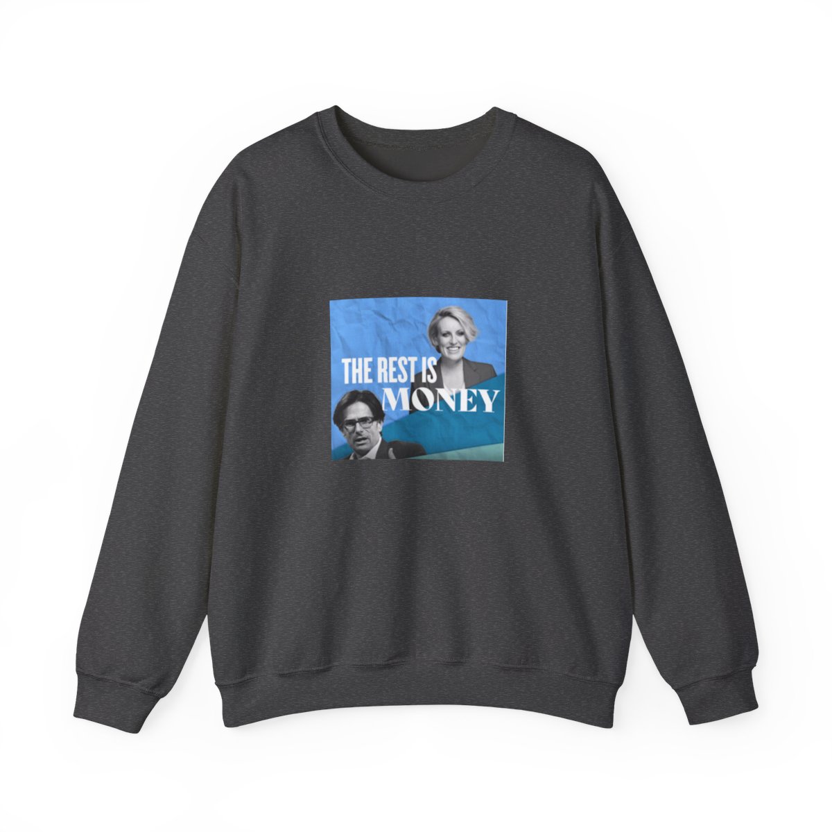 The Rest Is Money Crewneck Sweatshirt - alternate angle 3, merchandise