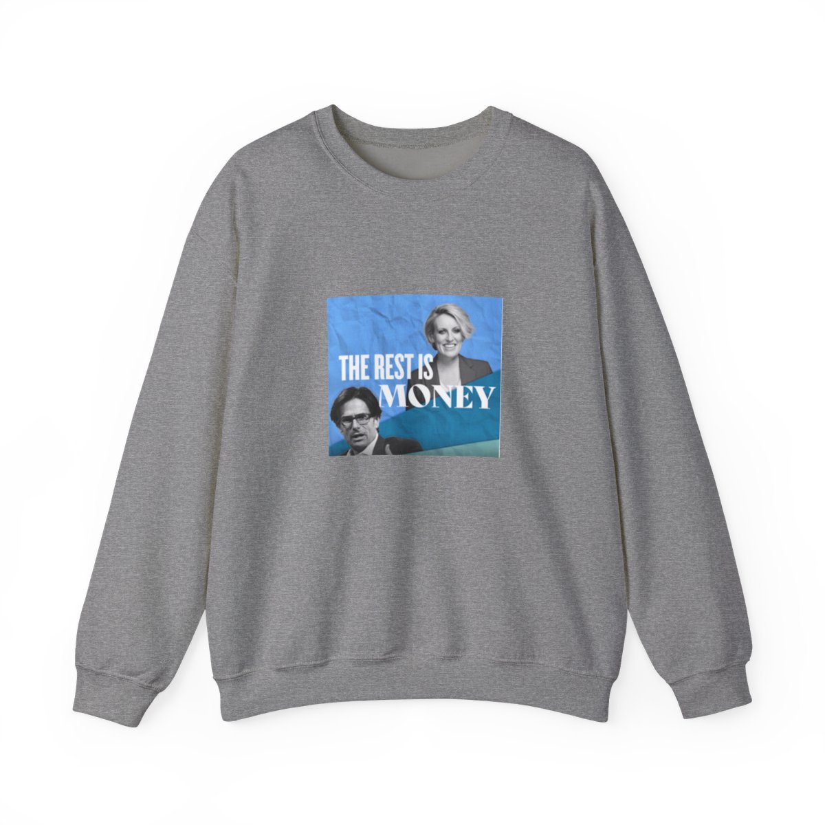The Rest Is Money Crewneck Sweatshirt - alternate angle 2, merchandise