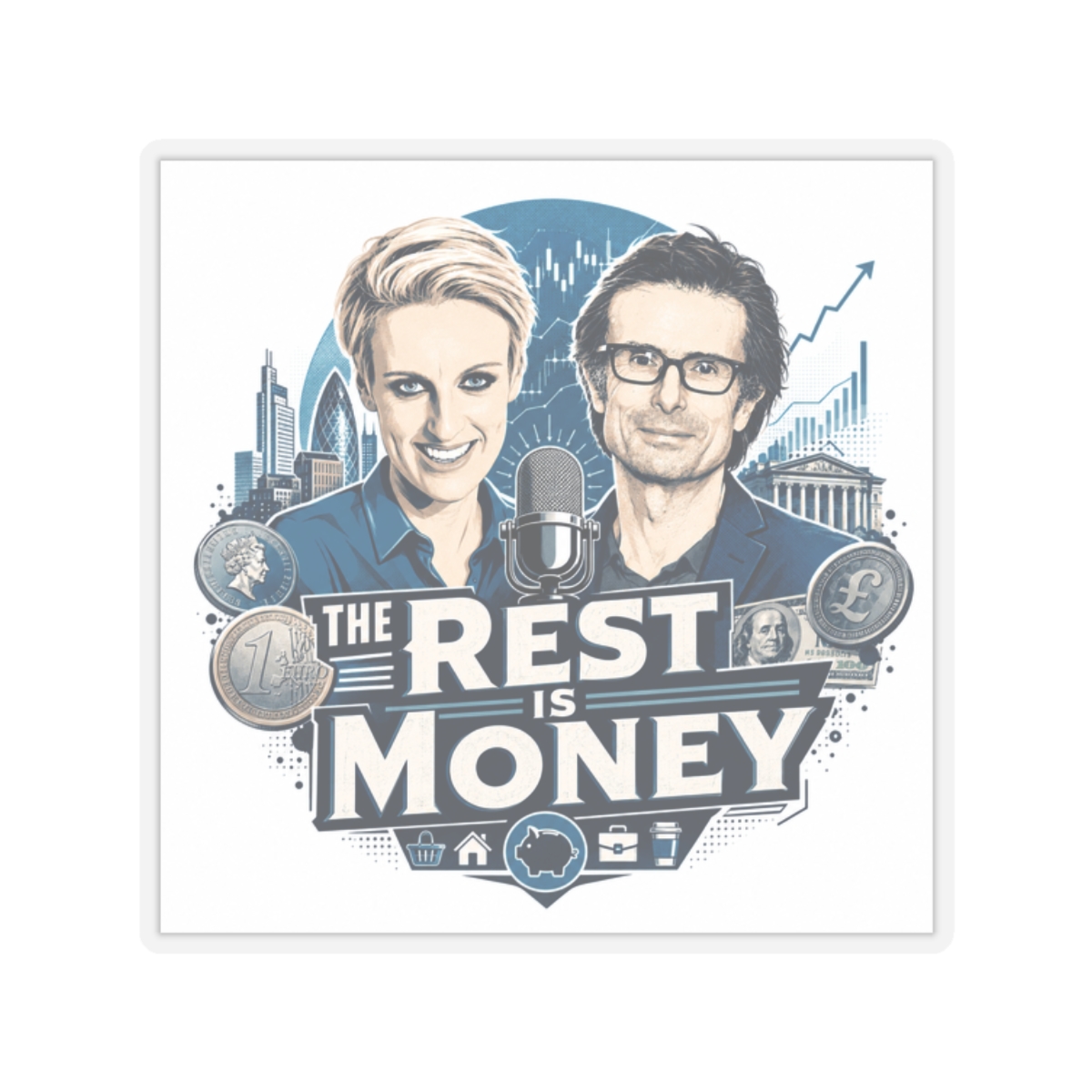 The Rest Is Money Sticker #4 - Official stickers merchandise